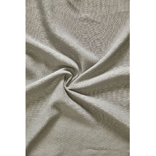Custom Linesta Linen Light Filtering S-Fold Single Panel Curtain & Track Set